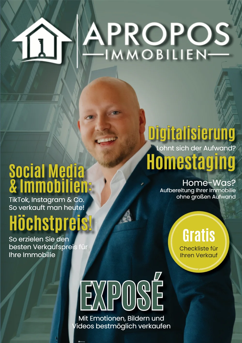 Titelseite des Magazins von APROPOS Immobilien